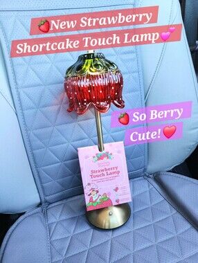 Strawberry Shortcake Touch Lamp Light Red New Y2k Vintage Flower Coquette